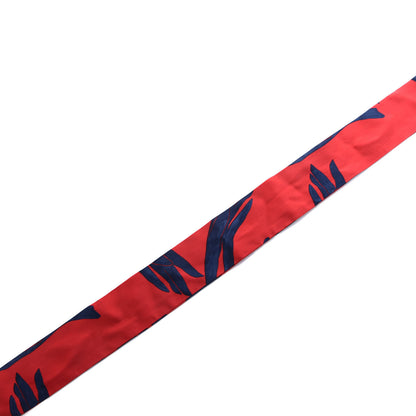 Hermes Silk Les Mains Twilly Rouge Dolomites 3 of 4