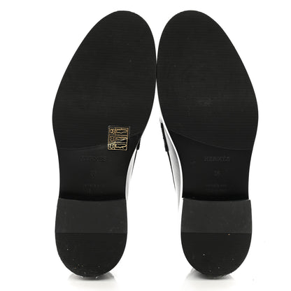 Hermes Calfskin Womens Hot Loafer 35 Black 7 of 12
