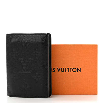 Louis Vuitton Calfskin Monogram Shadow Pocket Organizer Black 8 of 8