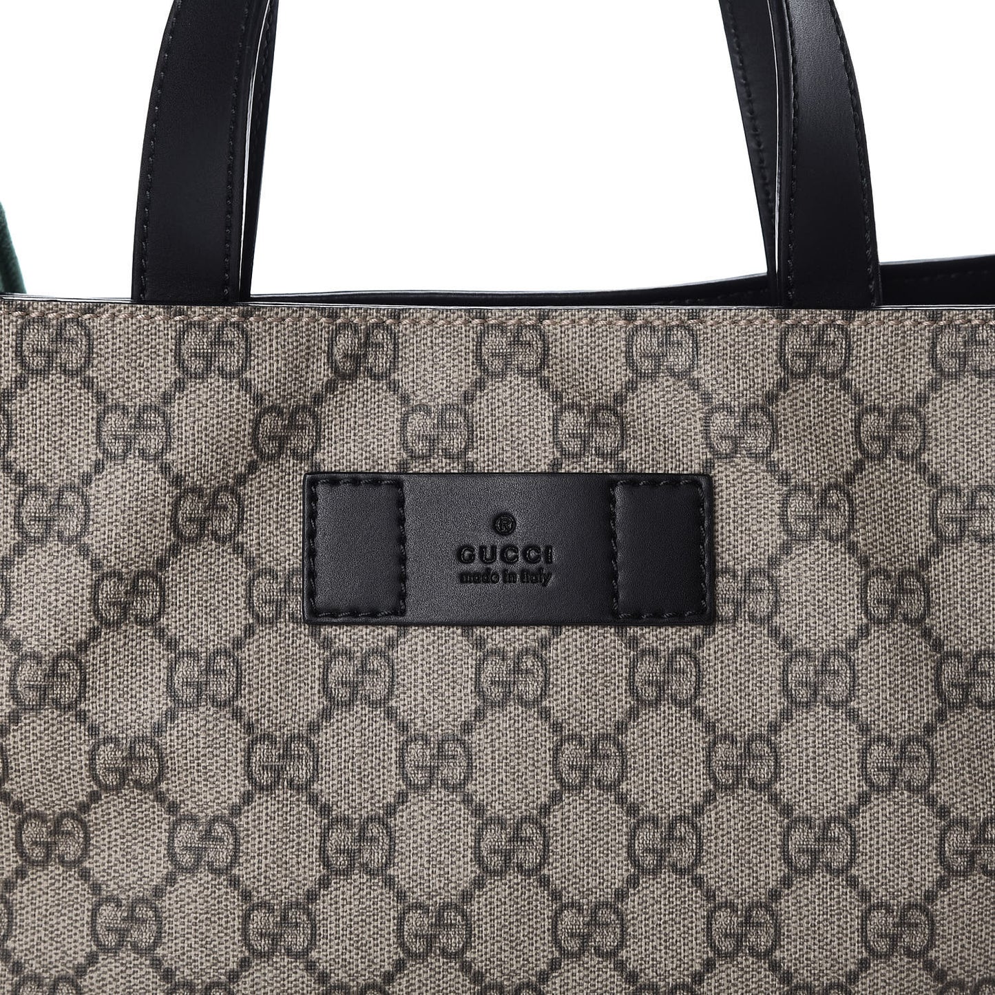 Soft GG Supreme Monogram Web Vertical Tote Black