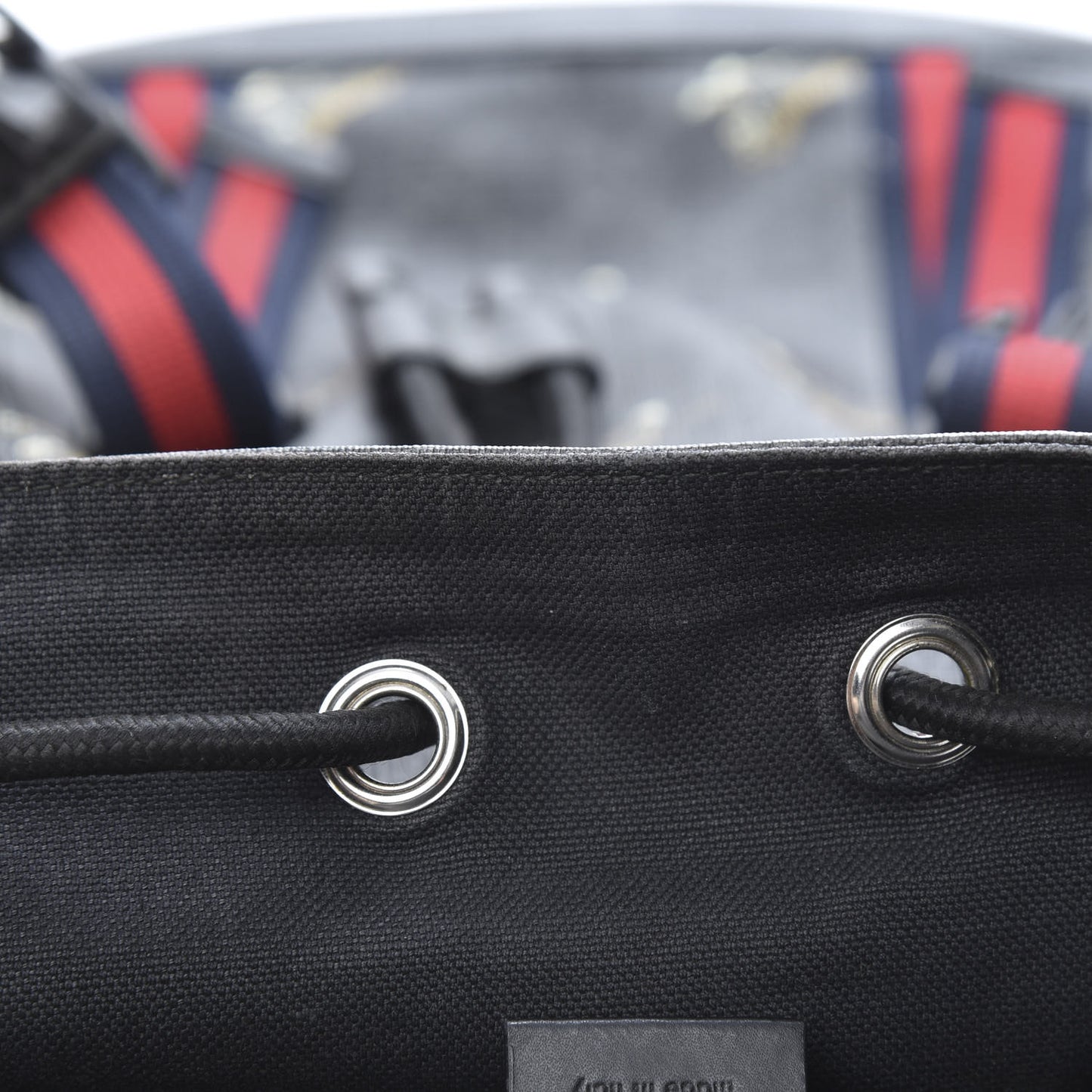 GG Supreme Monogram Tigers Double Buckle Backpack Black Multicolor