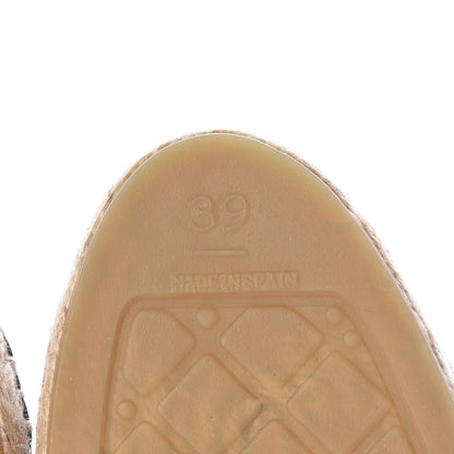 Chanel Lambskin CC Espadrilles 39 Black 6 of 9