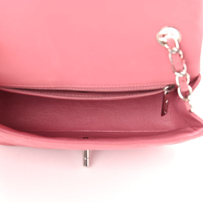 Chanel Lambskin Quilted Mini Rectangular Flap Pink 5 of 12