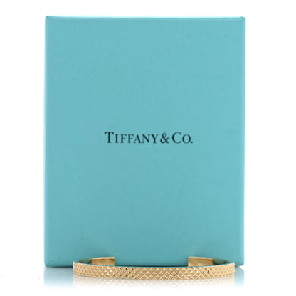 Tiffany 18K Yellow Gold Narrow Diamond Point Cuff Bracelet 4 of 4