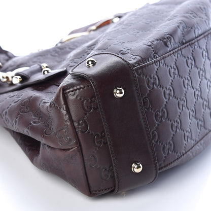 Gucci Guccissima Small Pelham Shoulder Bag Chocolate 7 of 8