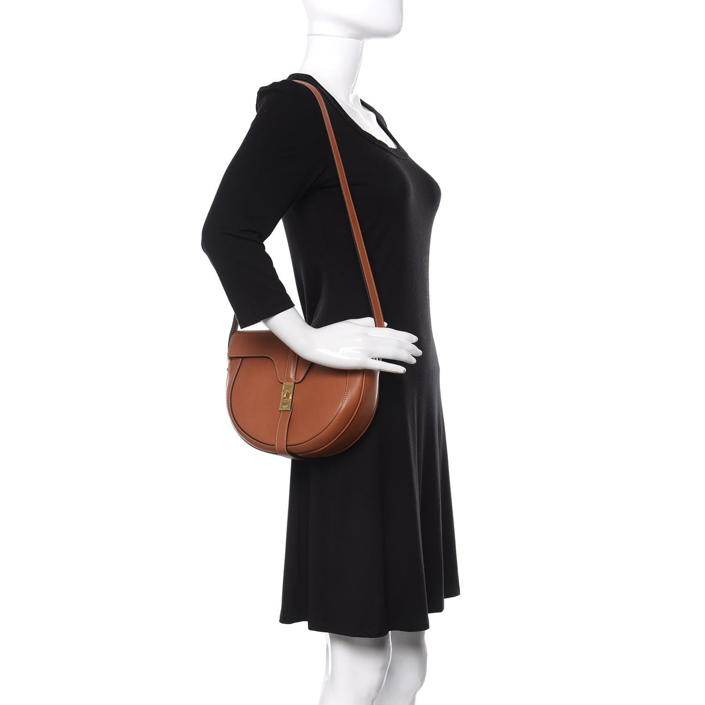 Natural Calfskin Medium Besace 16 Tan