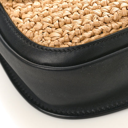 Saint Laurent Woven Raffia Monogram Kaia Satchel Tan 7 of 9