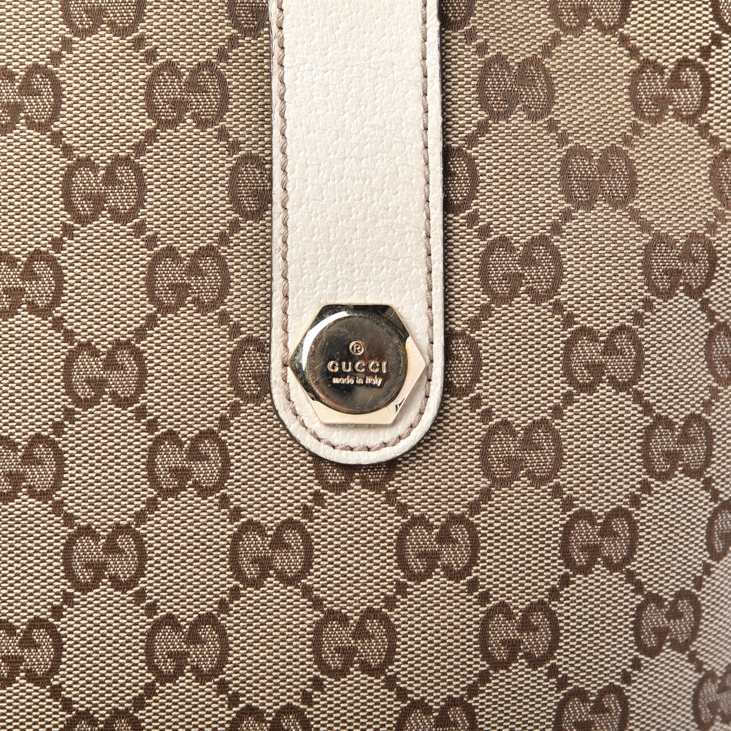Gucci Monogram Charmy Tote Off White 10 of 14