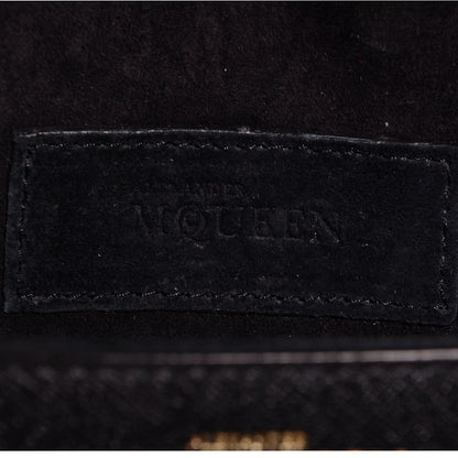 Alexander McQueen Grain Calfskin Mini Heroine Satchel Black 7 of 10
