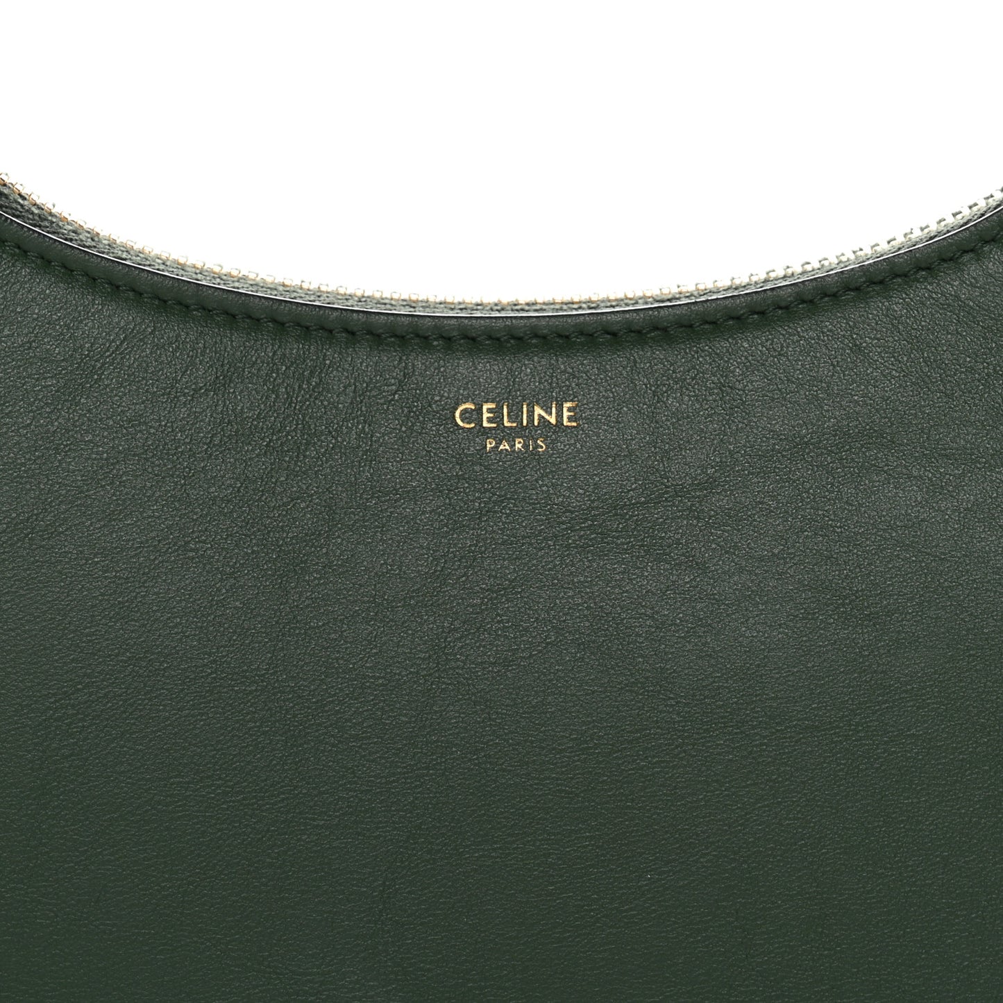 Smooth Calfskin Medium Strap Ava Shoulder Bag Green