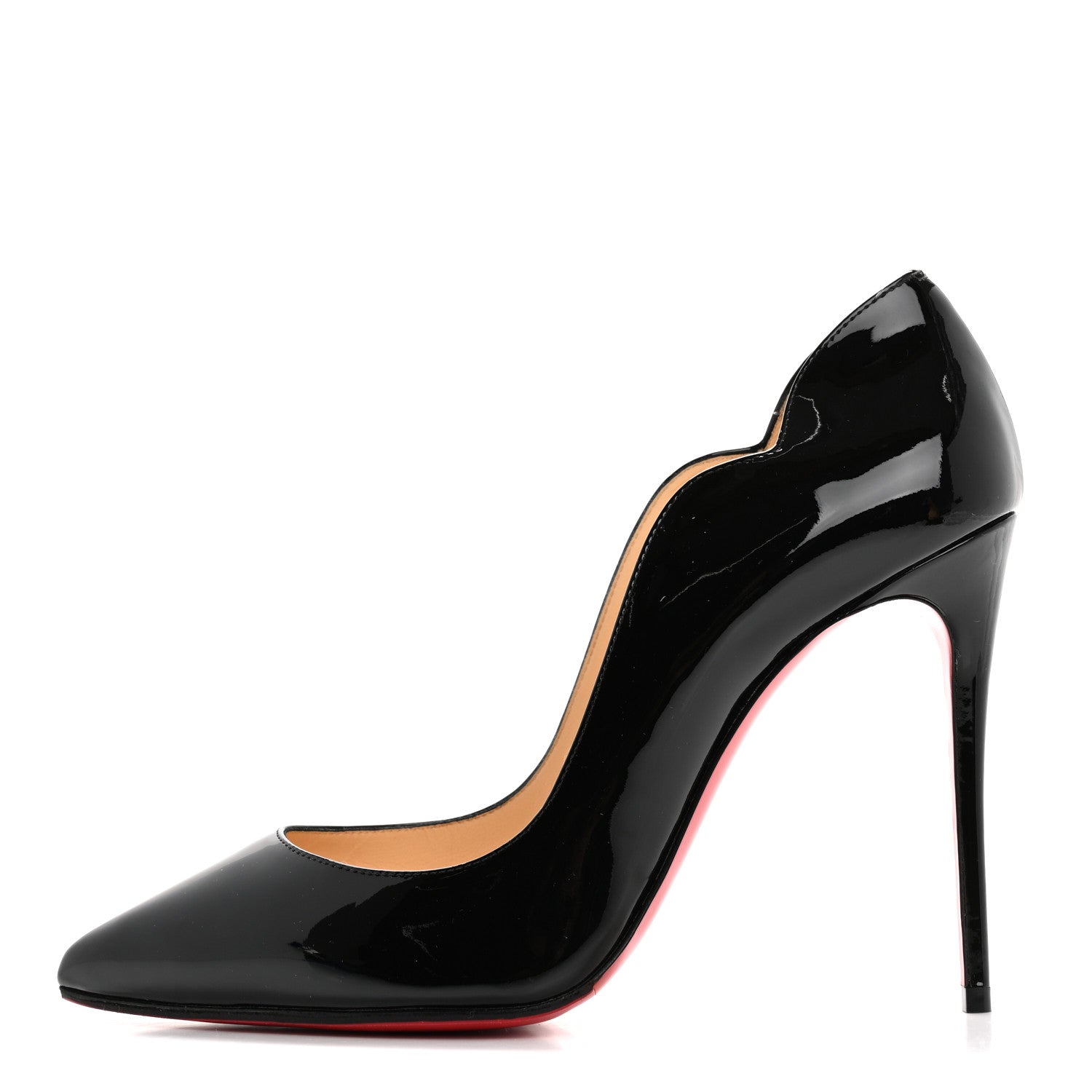 Christian Louboutin Patent Hot Chick 100 Pumps 38 Black 1 of 9