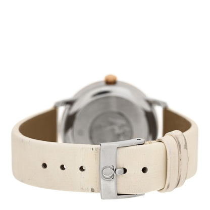 Omega Stainless Steel 18K Red Gold Calfskin Diamond 33mm De Ville Prestige Butterfly Automatic Watch 424.22.33.60.52.001 3 of 7