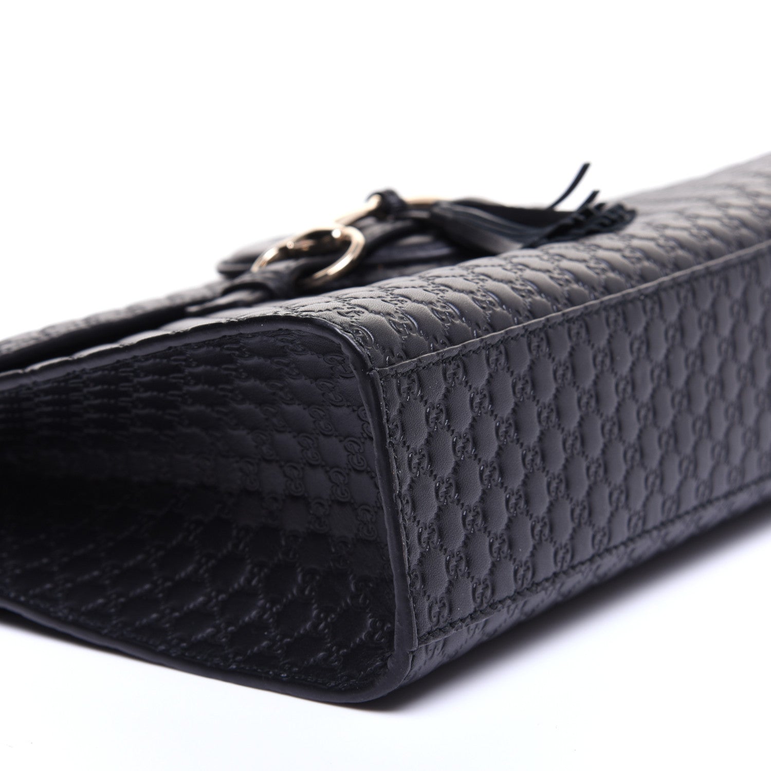 Gucci Microguccissima Medium Emily Chain Shoulder Bag Black 6 of 14