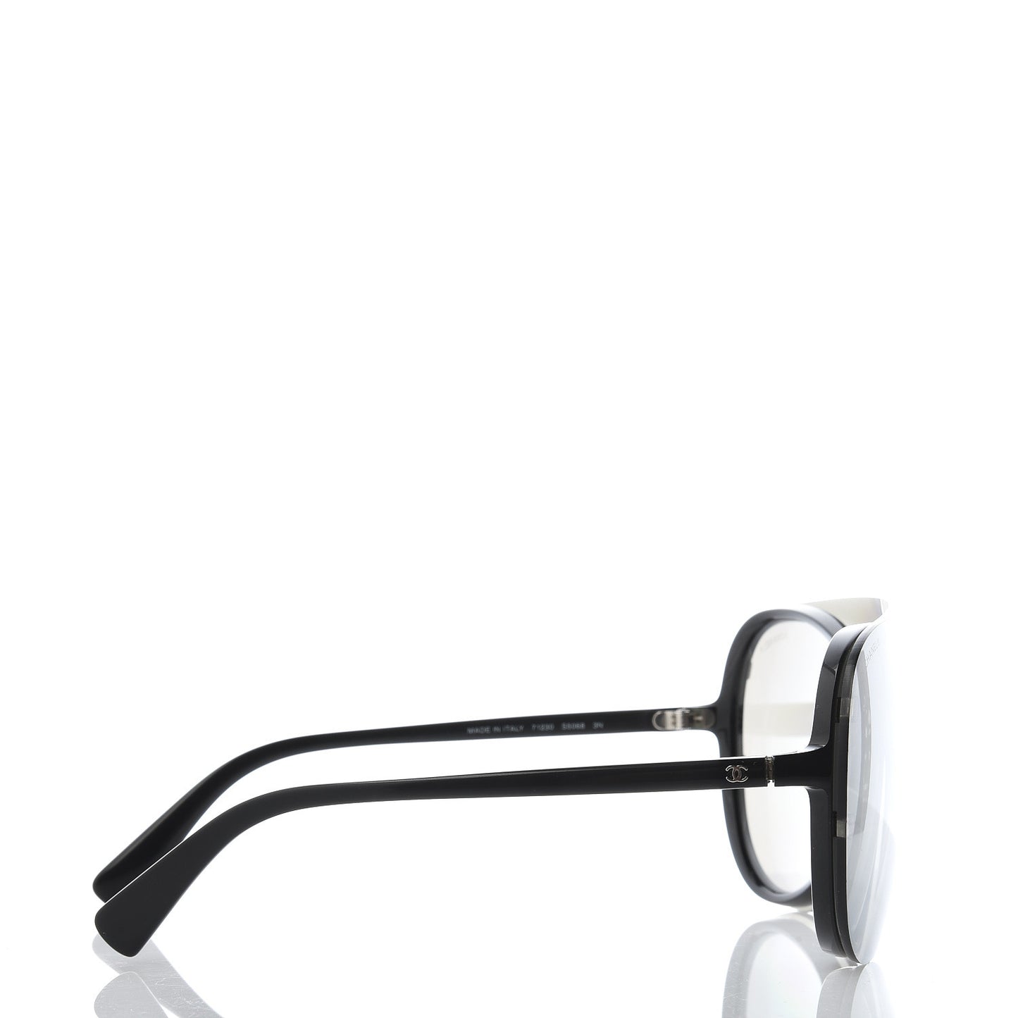 Clip On Sunglasses 71230 Mirror Grey Black