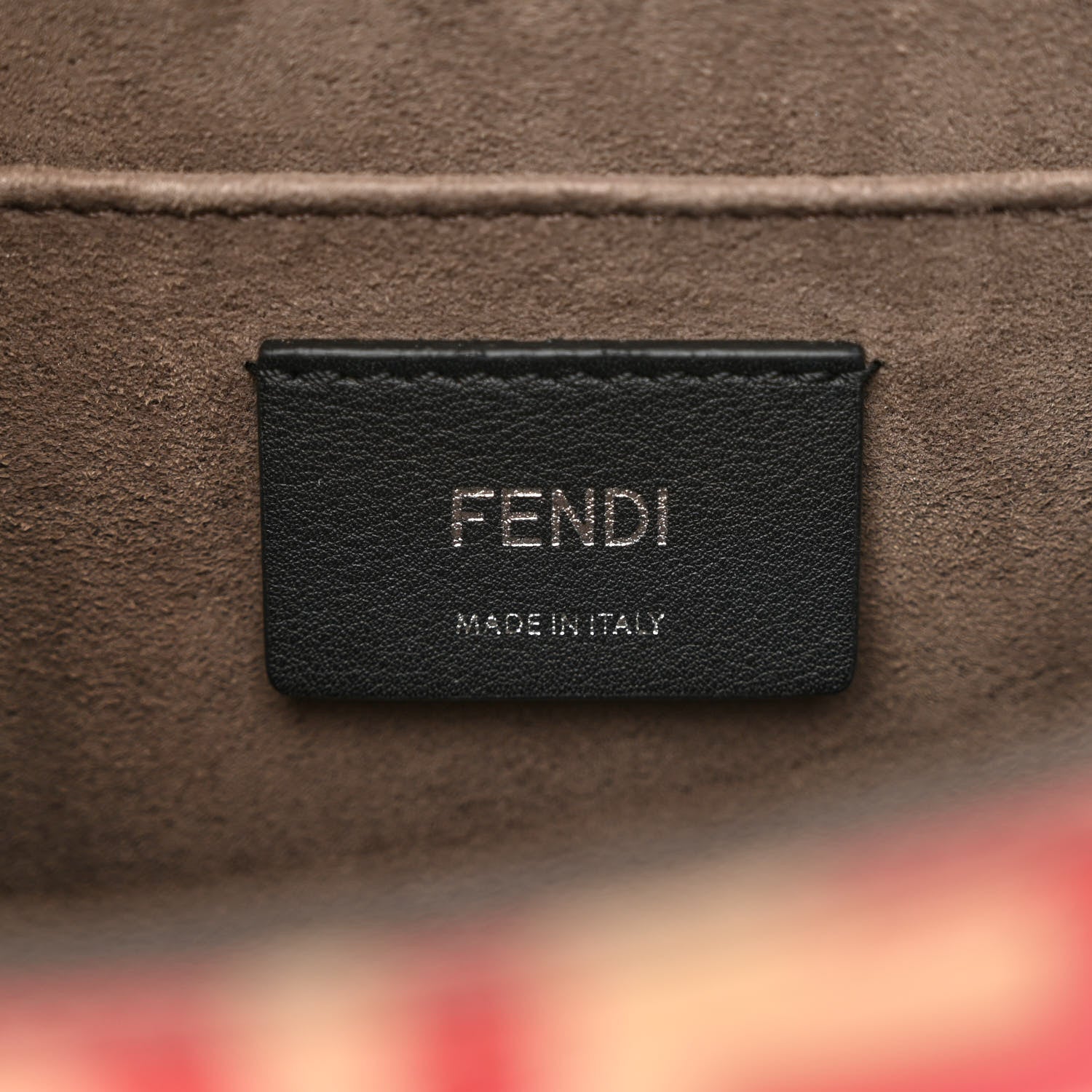 Fendi Vitello Century F is Fendi Whipstitch Threads FF Embossed Kan I Shoulder Bag Amido Fiamma 6 of 11