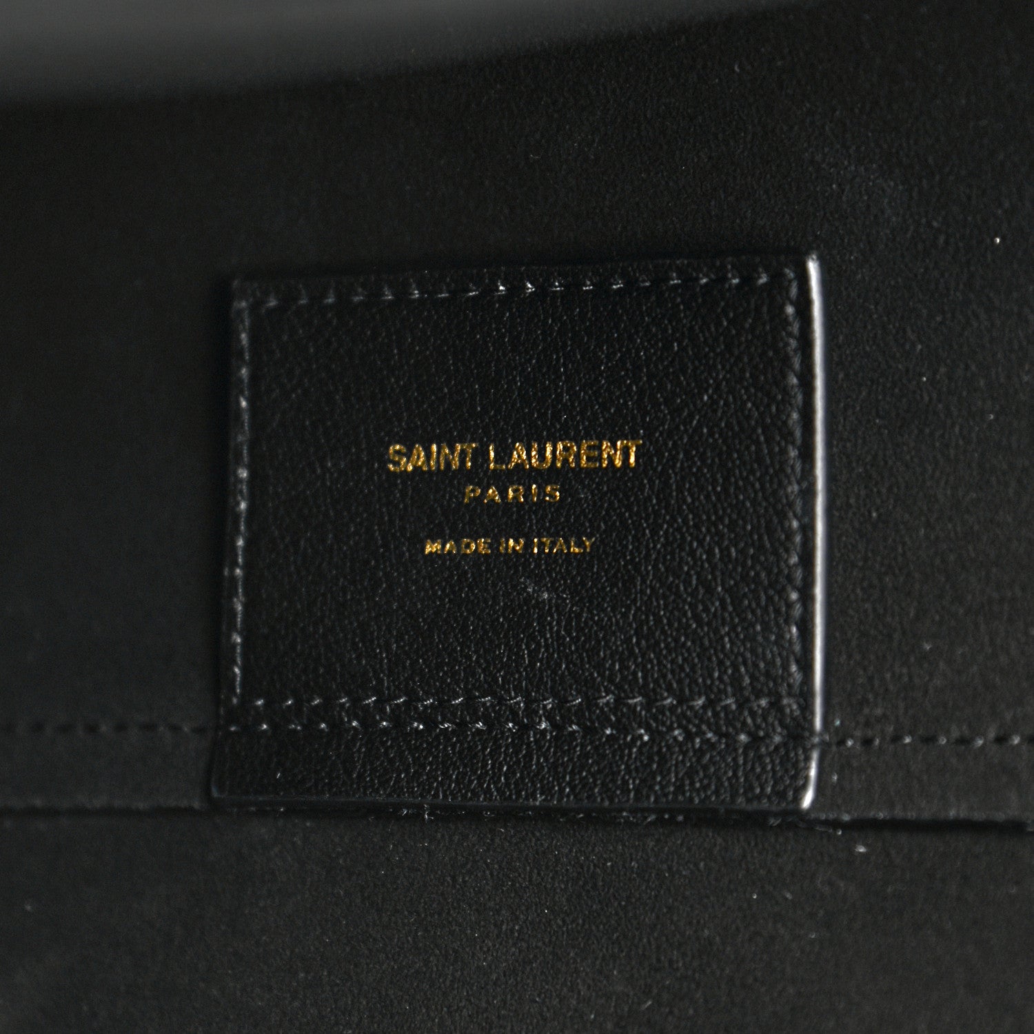 Saint Laurent Calfskin Large Shopping Tote Black 6 of 9