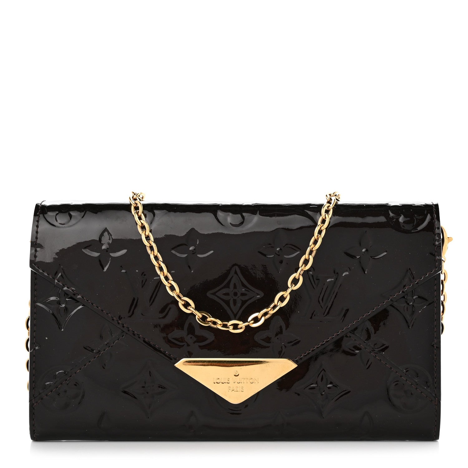 Louis Vuitton Vernis Mira MV Chain Wallet Amarante 1 of 11