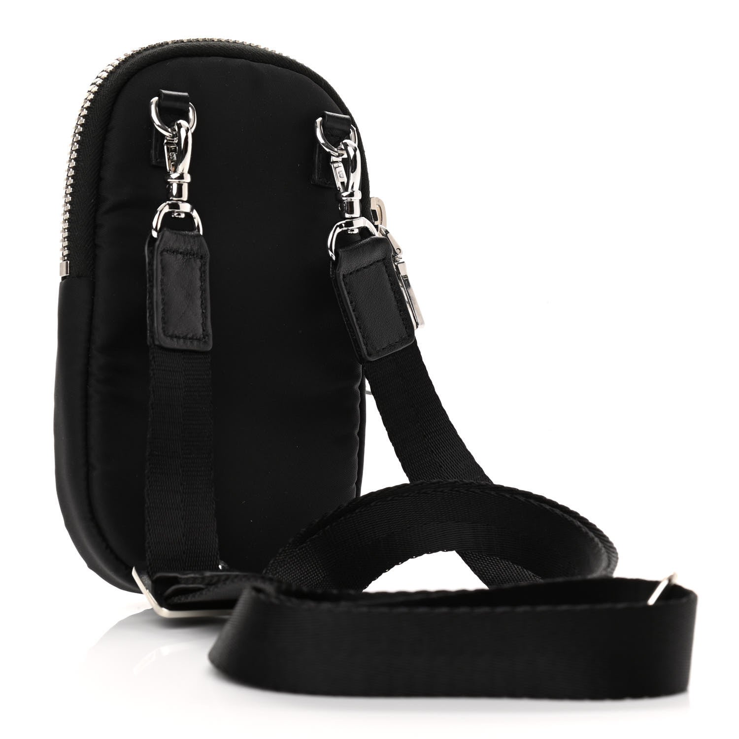 Prada Tessuto Nylon Pocket Mini Bag Black 3 of 9