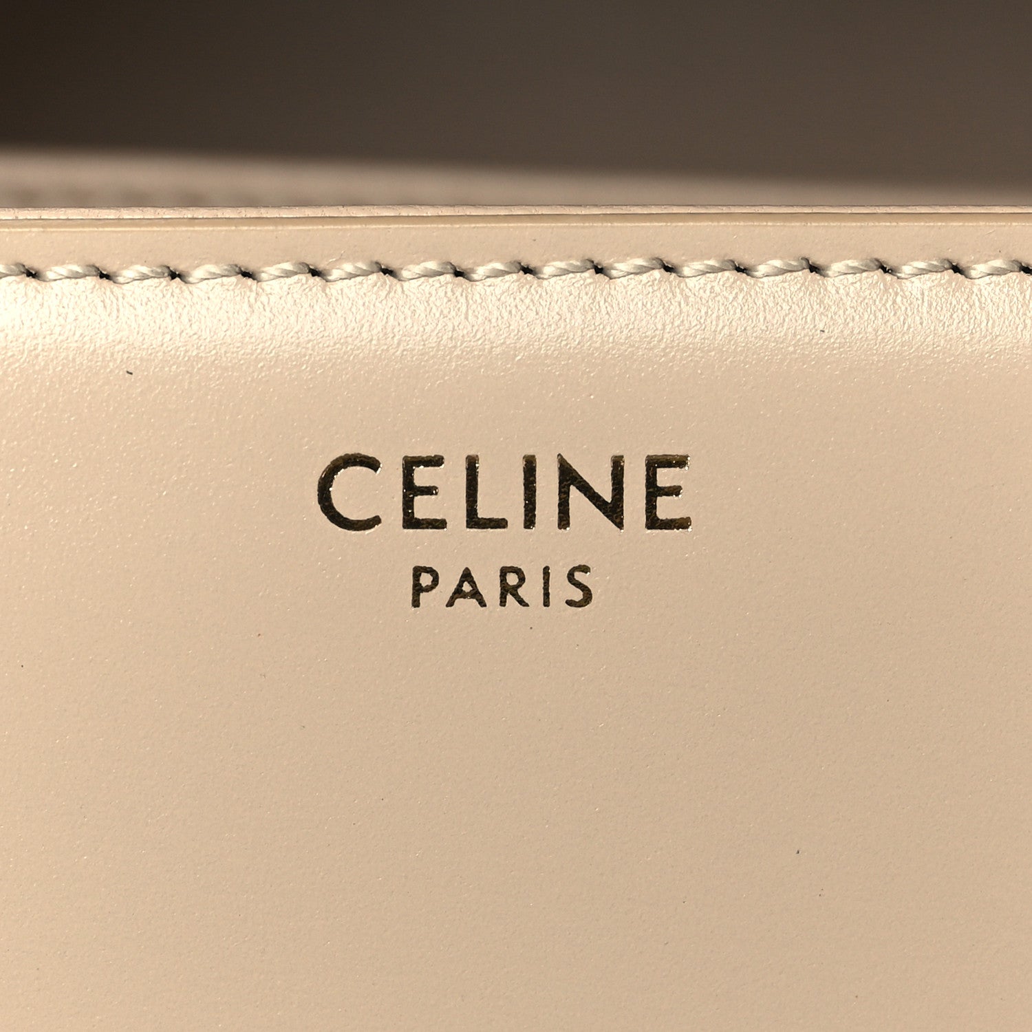 Celine Shiny Calfskin Medium Triomphe Nude 6 of 9