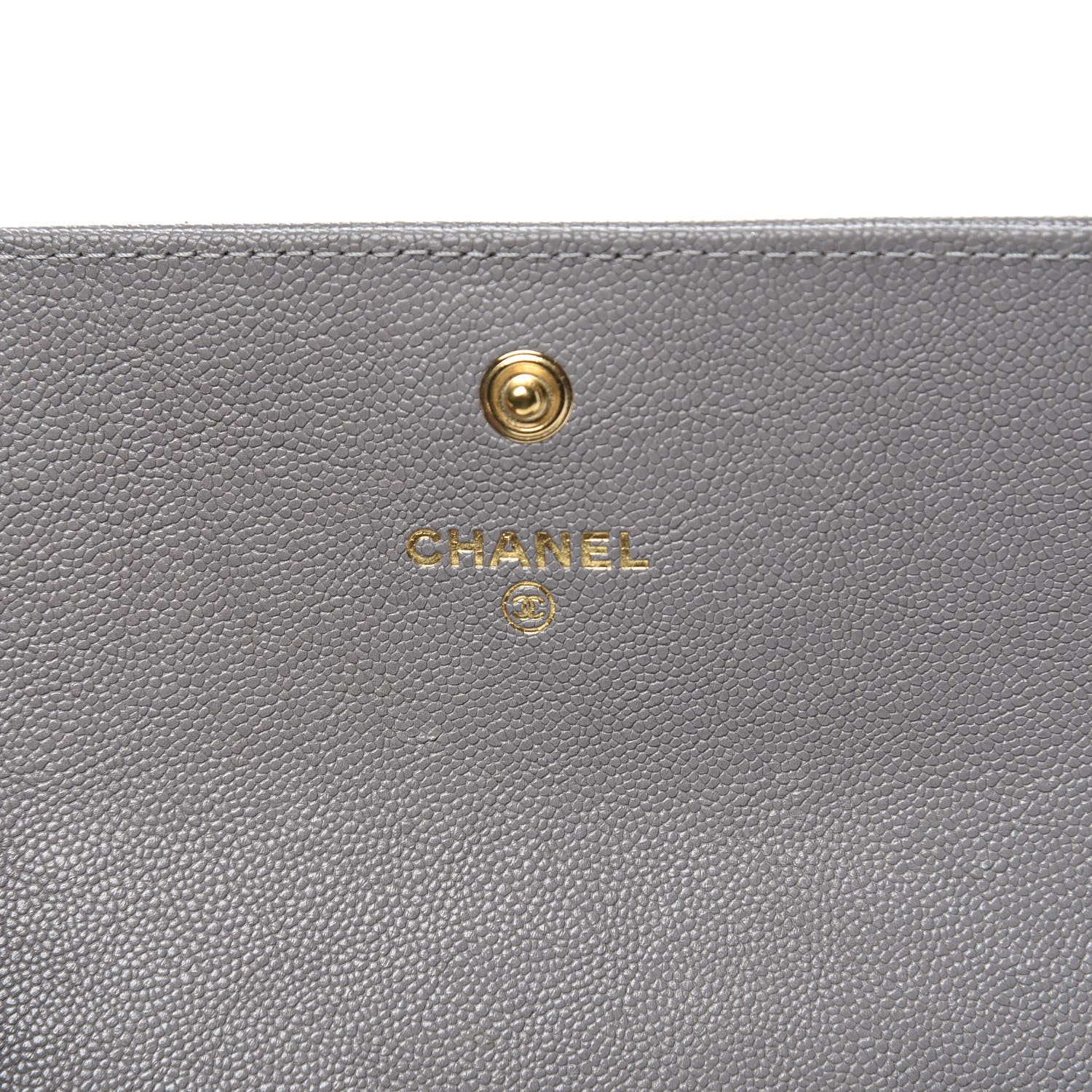 Chanel Caviar Quilted Medium Boy Flap Wallet Grey 6 of 11