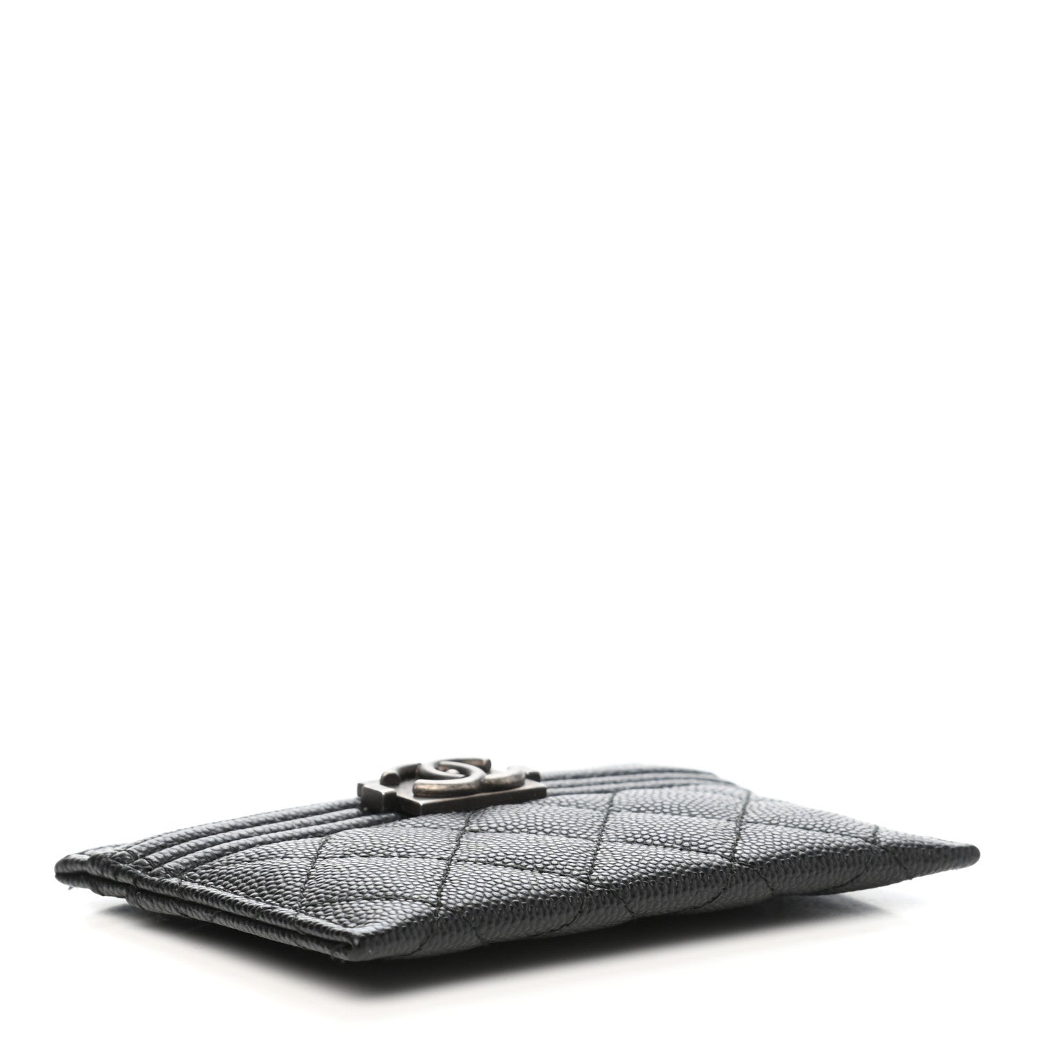 Chanel Caviar Quilted Boy Card Holder Black 4 of 7