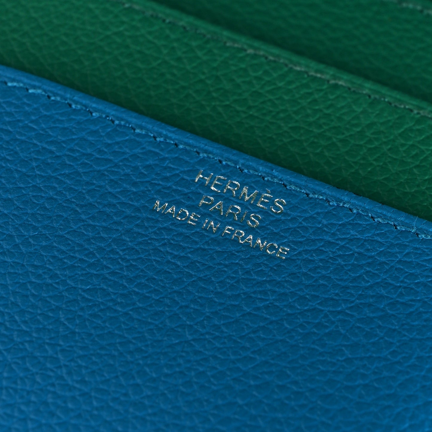 Evercolor Verso RMS Toutenmain Wallet Bleu Zanzibar Vert Vertigo