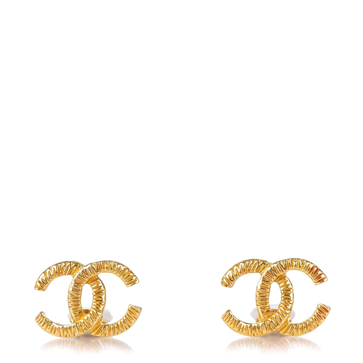 CC Clip On Earrings Gold