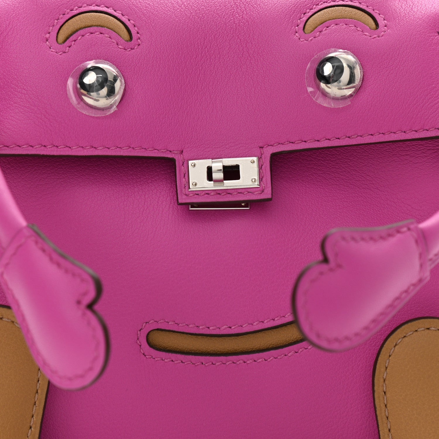 Hermes Swift Quelle Idole Kelly Doll Handbag Magnolia Biscuit 8 of 11