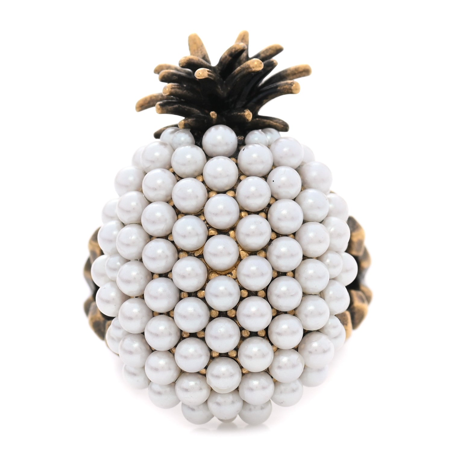 Gucci Pearl Pineapple Ring L Cream 1 of 5