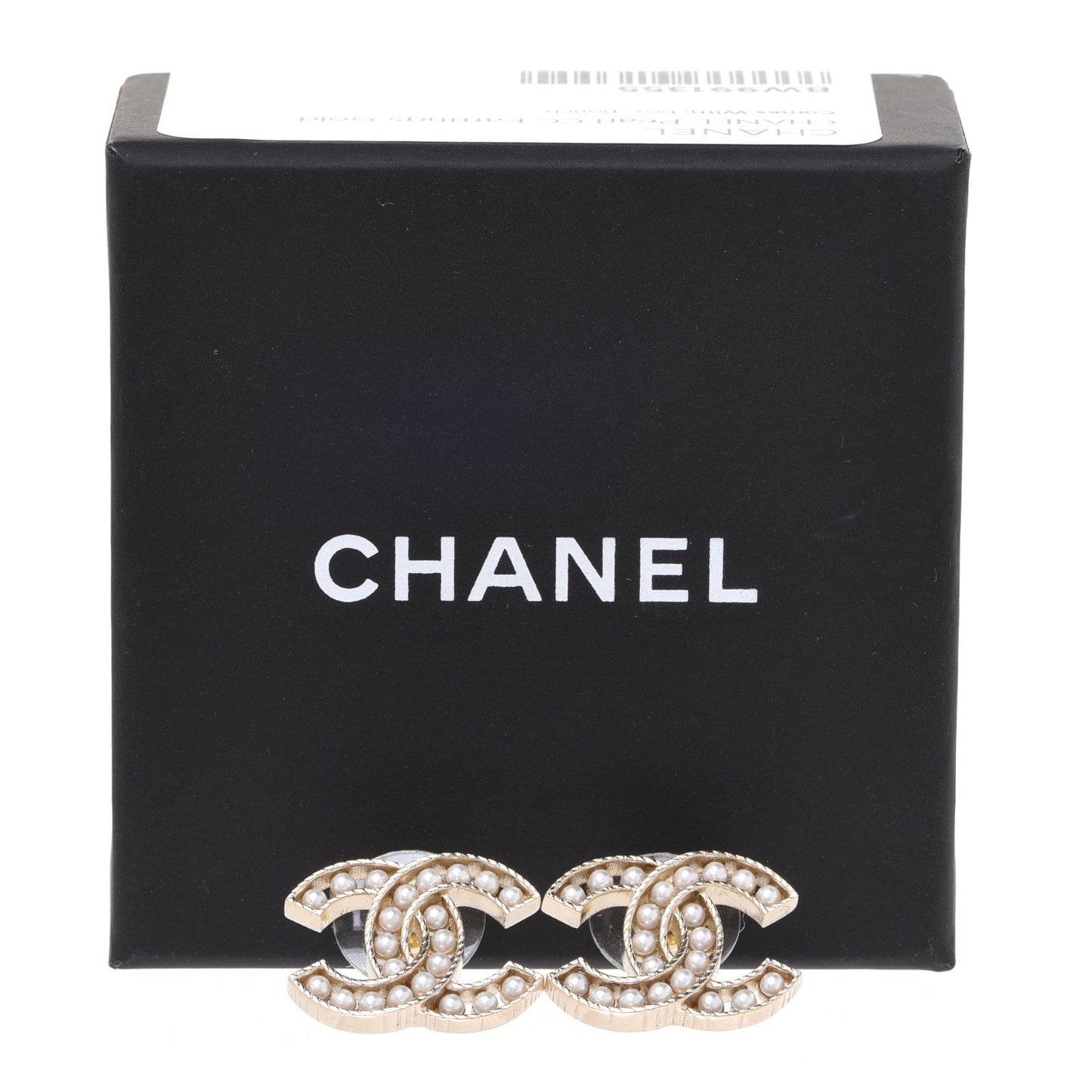 Pearl CC Earrings Gold
