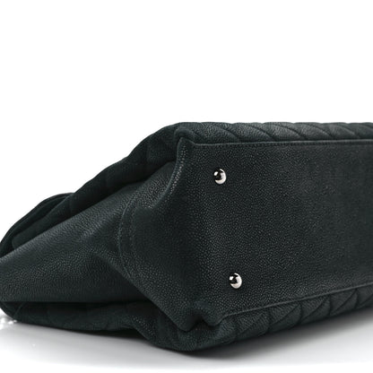 Chanel Iridescent Caviar Medium Lady Pearly Flap Black 7 of 8