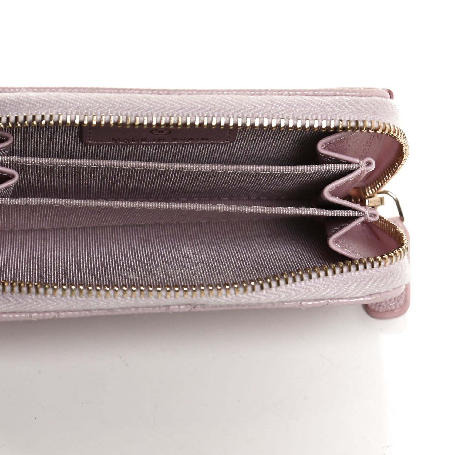 Chanel Caviar Quilted Zip Coin Purse Light Pink 5 of 13