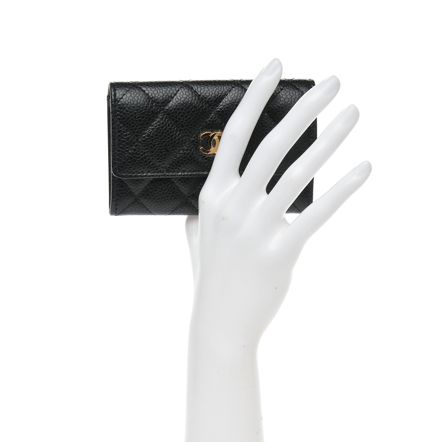 Chanel Caviar Quilted Flap Card Holder Black 2 of 7