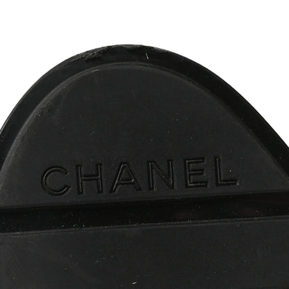 Chanel Calfskin Patent Cap Toe CC Short Boots 40 Black 7 of 9