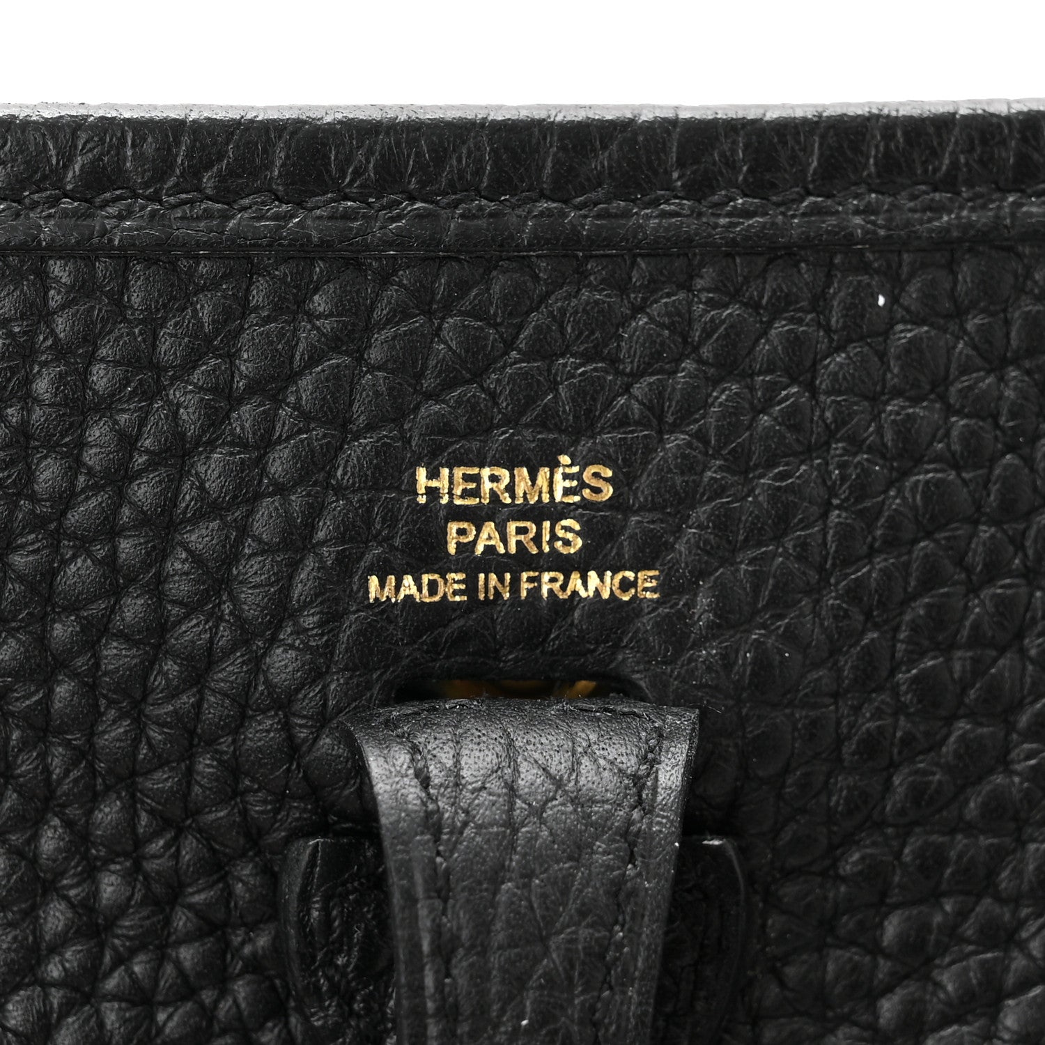 Hermes Taurillon Clemence Evelyne TPM Black 6 of 11