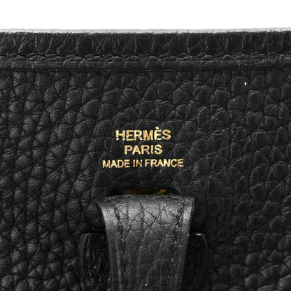 Hermes Taurillon Clemence Evelyne TPM Black 6 of 11