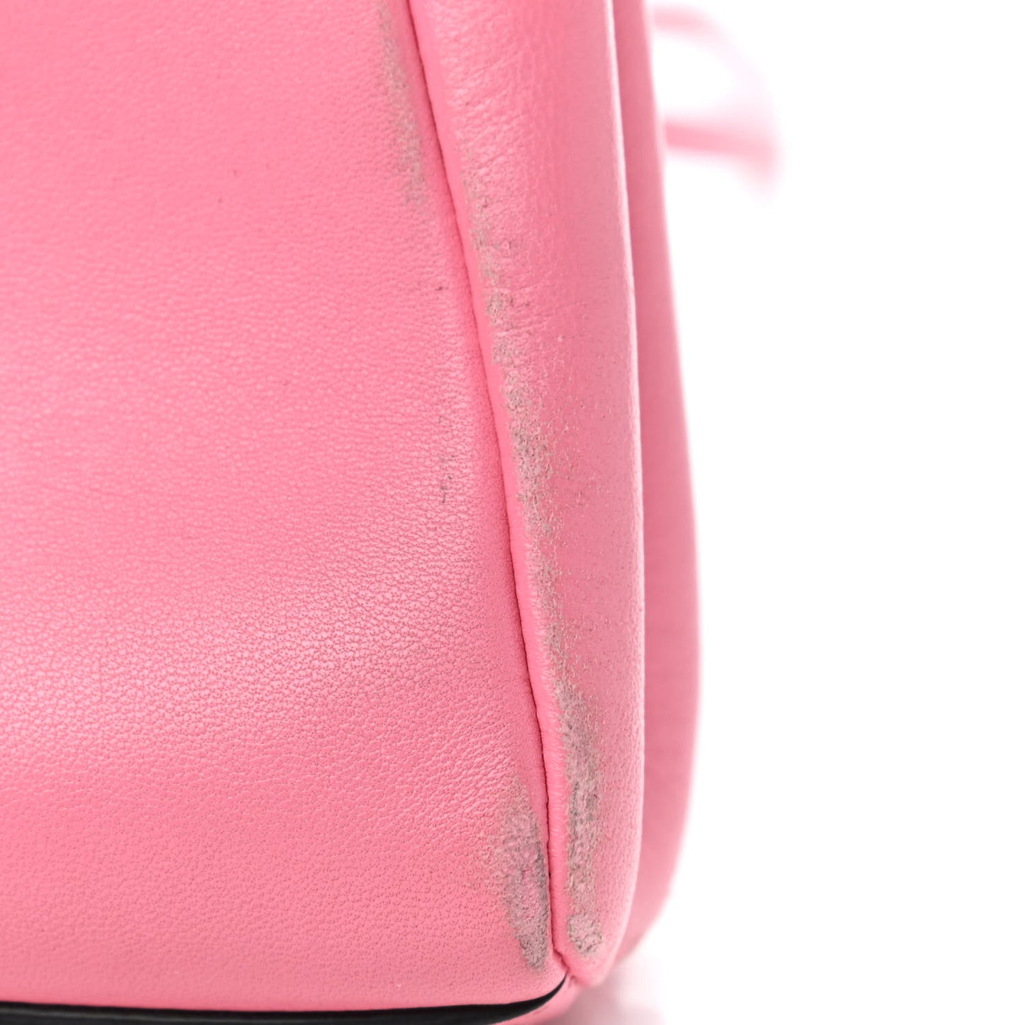 Shiny Nappa Micro Peekaboo Iconic Satchel Rosa Fluo