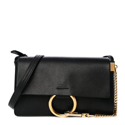Chloe Calfskin Small Faye Shoulder Bag Black 1 of 14