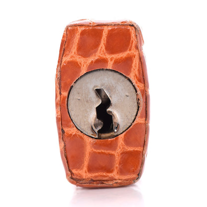 Hermes Shiny Porosus Crocodile Birkin 30 Orange 29 of 29