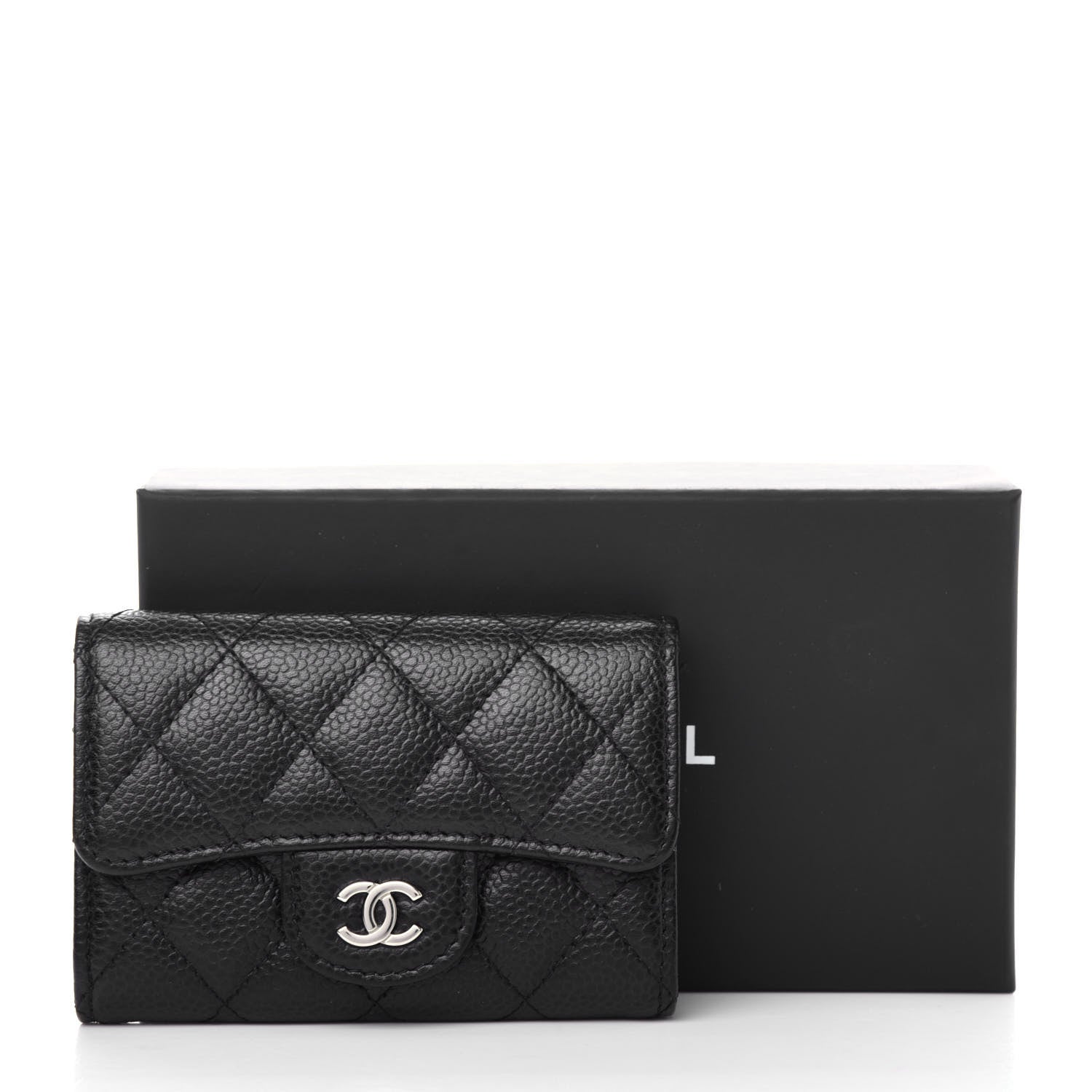 Chanel Caviar Quilted Flap Card Holder Black 9 of 9