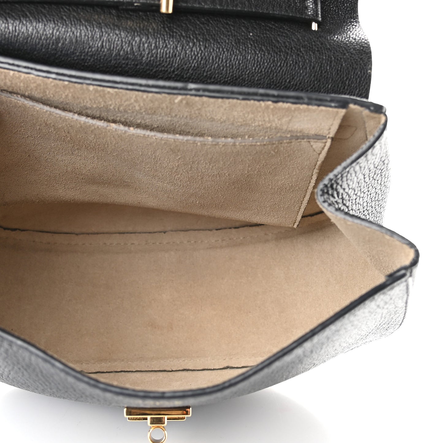 Grained Lambskin Drew Shoulder Bag Black