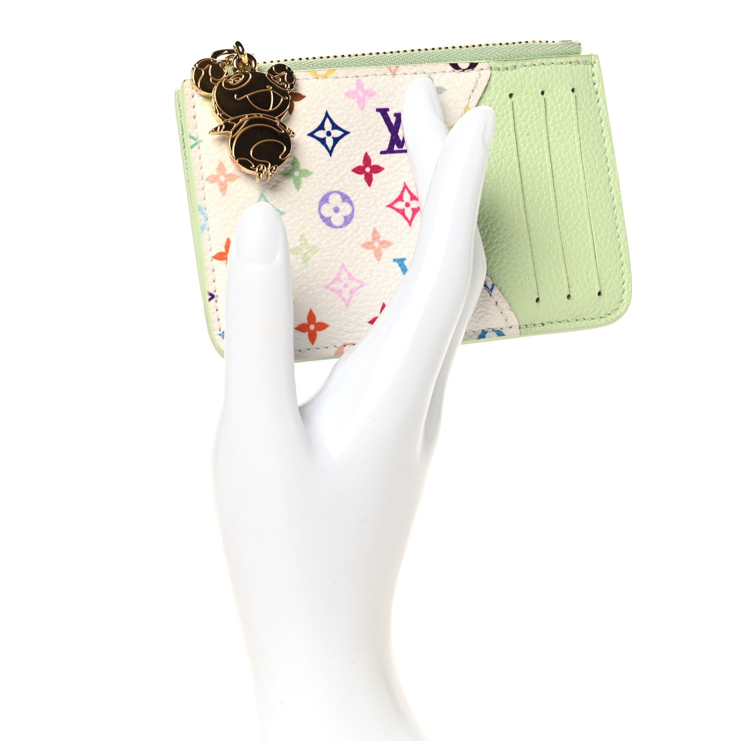Louis Vuitton LV X TM Monogram Romy Card Holder Green Tea 1847226