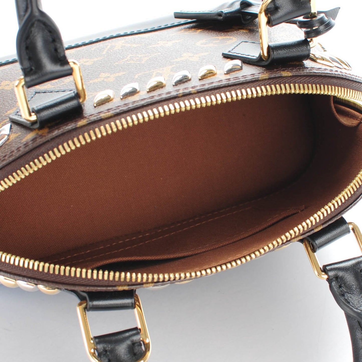 Monogram Macassar Studded Alma BB