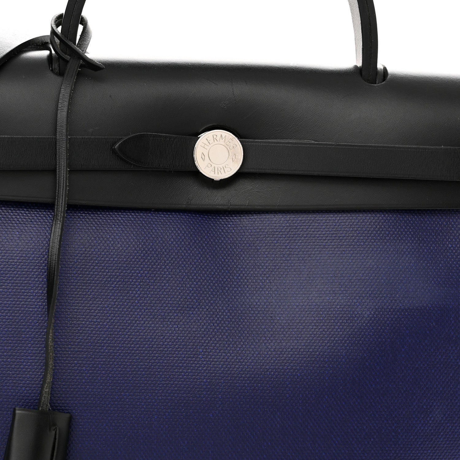 Hermes Toile H Berline Vache Hunter Herbag Zip PM 31 Bleu Encre Black 10 of 16