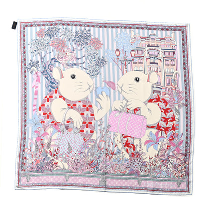 Louis Vuitton Silk Vuittonite Chinese New Year Rat Scarf 1 of 3
