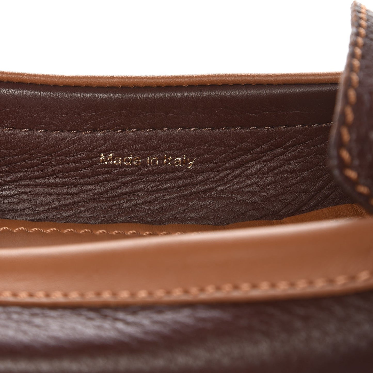Calfskin Oxford Loafers 41 Brown Cognac