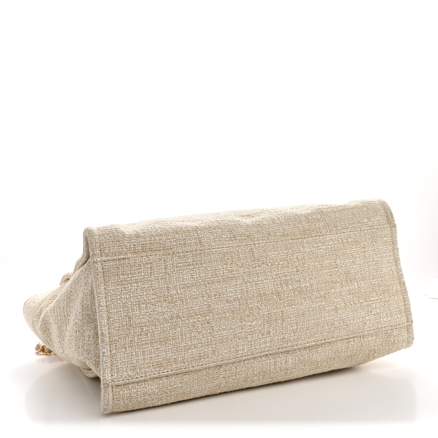 Chanel Canvas Medium Deauville Tote Light Beige 4 of 10