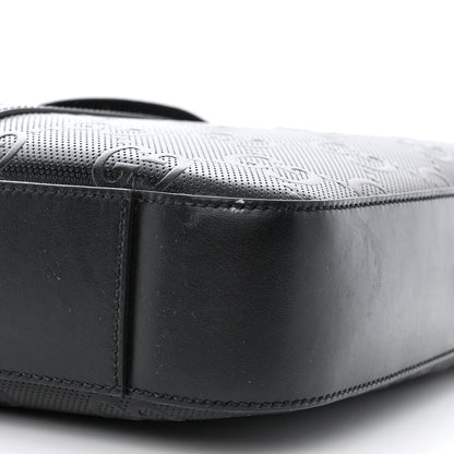 Gucci Calfskin GG Tennis Embossed Briefcase Black 10 of 11