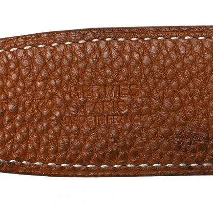 Hermes Box Togo 32mm H Belt 95 Black Gold 3 of 10