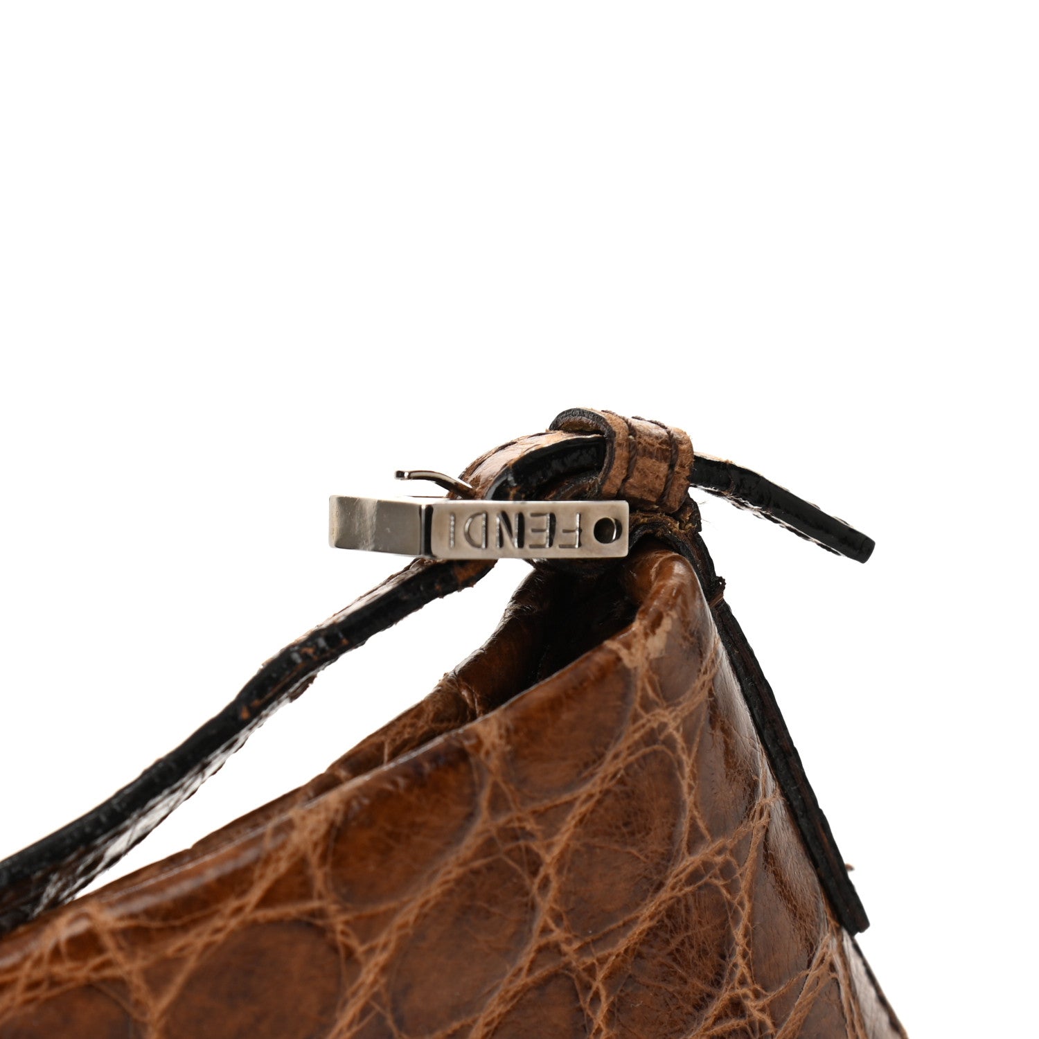 Fendi Alligator Hobo Brown 10 of 16